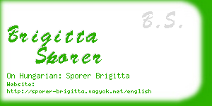 brigitta sporer business card